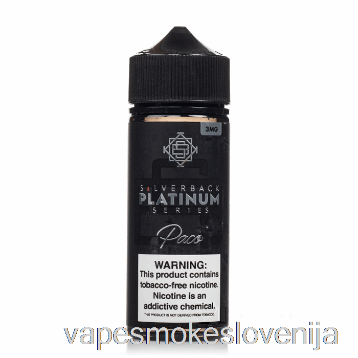 Vape Za Enkratno Uporabo Paco - Silverback Platinum Series - 120ml 0mg